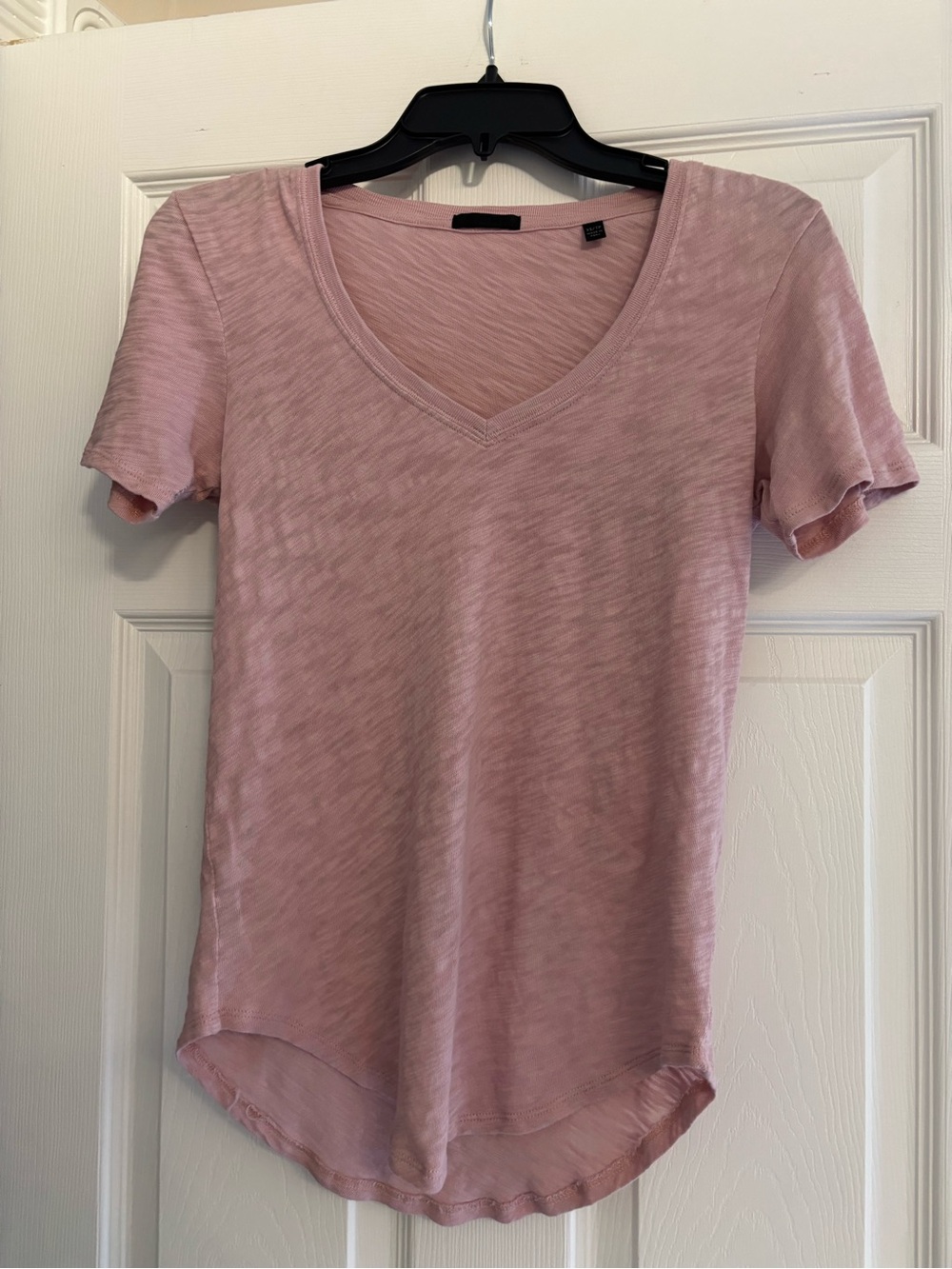 ATM Anthony Thomas Melillo Women's Slub V-Neck Tee - Pale Pink